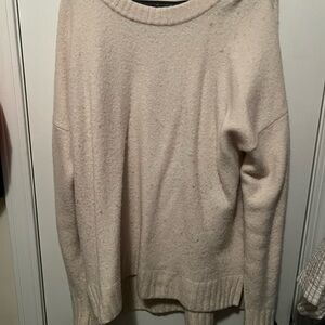 J. Crew Cream Oversized Crewneck Sweater